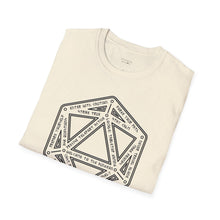 Load image into Gallery viewer, D20 Dice Teleportation Circle T-Shirt - Soft style