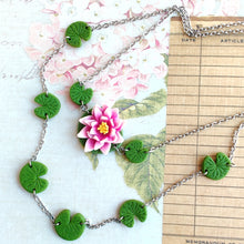Load image into Gallery viewer, Layered Pink Waterlily Necklace