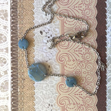 Load image into Gallery viewer, Duchess Faux Stone Aquamarine Necklace