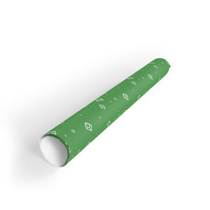 Wrapping Paper Rolls - Green Crystal D100 Dice Design