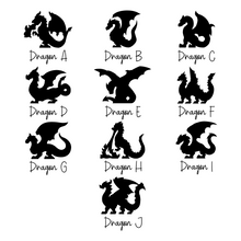 Load image into Gallery viewer, Medium Dragon Permanent Vinyl Decal - Chromatic Colors
