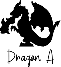 Load image into Gallery viewer, Medium Dragon Permanent Vinyl Decal - Chromatic Colors
