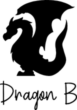 Load image into Gallery viewer, Medium Dragon Permanent Vinyl Decal - Chromatic Colors
