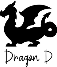 Load image into Gallery viewer, Medium Dragon Permanent Vinyl Decal - Chromatic Colors
