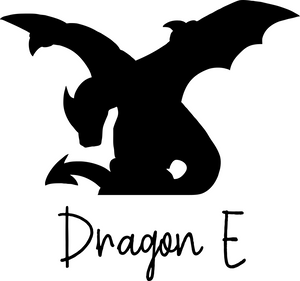 Medium Dragon Permanent Vinyl Decal - Chromatic Colors