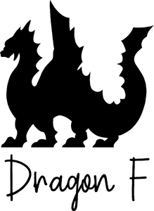 Medium Dragon Permanent Vinyl Decal - Chromatic Colors