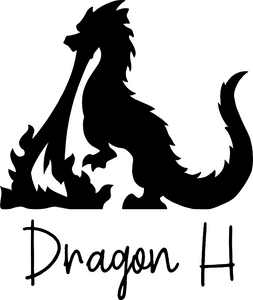 Medium Dragon Permanent Vinyl Decal - Chromatic Colors