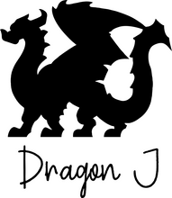 Load image into Gallery viewer, Medium Dragon Permanent Vinyl Decal - Chromatic Colors
