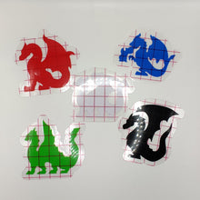 Load image into Gallery viewer, Medium Dragon Permanent Vinyl Decal - Chromatic Colors
