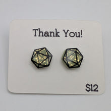 Load image into Gallery viewer, Dice Outline Hex Earrings
