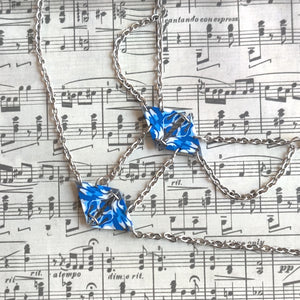 Layered Blue Abstract Necklace