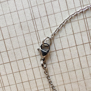 Six Diamond Blue Abstract Necklace