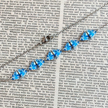 Load image into Gallery viewer, Five Diamond Blue Abstract Necklace
