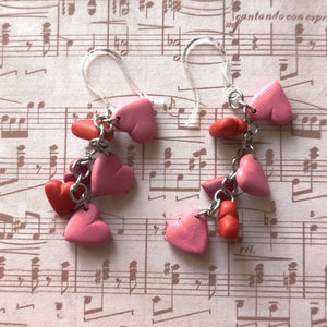 Hearts Dangle Earrings