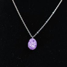 Load image into Gallery viewer, Purple Easter Egg Inspired Necklace
