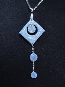 Empress Faux Stone Aquamarine Necklace