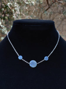 Duchess Faux Stone Aquamarine Necklace