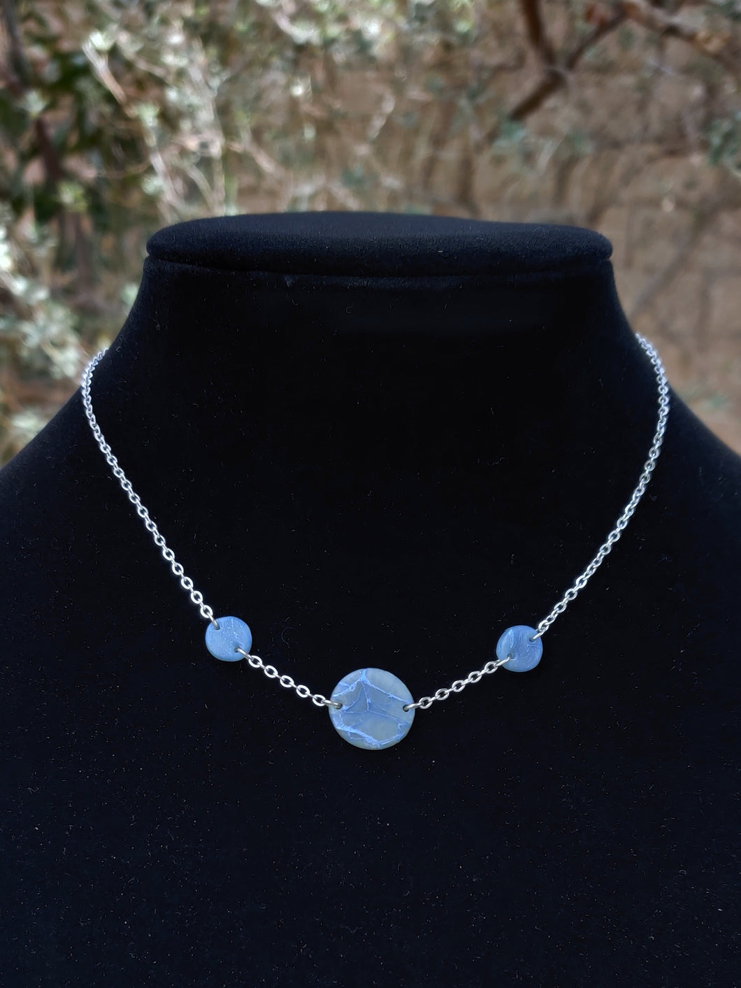 Duchess Faux Stone Aquamarine Necklace