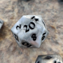 Load image into Gallery viewer, Metalic Grey Dice Chunky Full 7 Set
