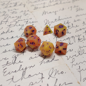 Radioactive Mango Micro Glow Dice