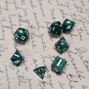 Forest Green Metalic Micro Dice