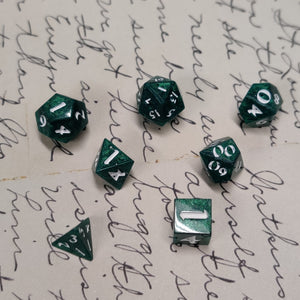 Forest Green Metalic Micro Dice