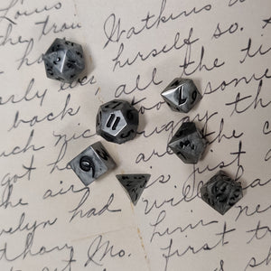 Metalic Grey Micro Dice